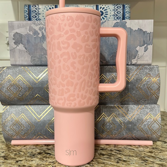 Simple Modern Dining 4oz Simple Modern Tumbler Blush Leopard New